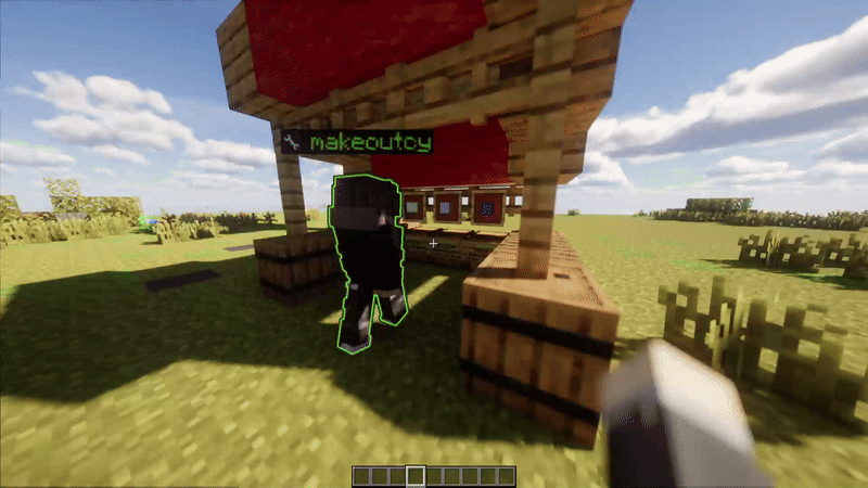 MinecraftEarth player shop and gold economy trading system demonstration